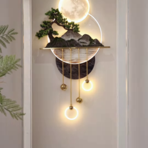 LED Moonlight Wall Art – A Fusion of Nature & Elegance