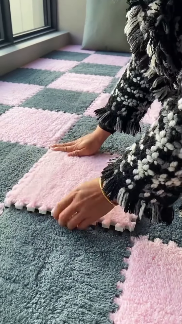 DIY Interlocking Carpet Tiles – Customizable & Easy to Install - Image 2