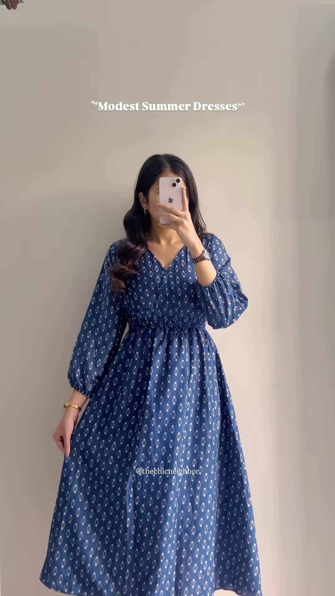 Women’s White Short-Sleeve Dress with Red & Blue Floral Prints - Image 3