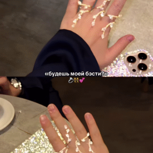 Elegant Gold-Toned Leaf Vine Ring Set with Sparkling Cubic Zirconia - Adjustable Open Rings