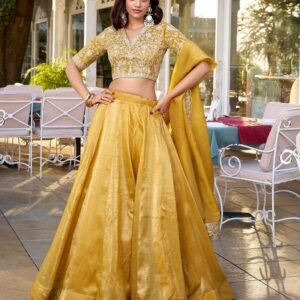 Mustard Color Goldie Silk Lehenga Choli